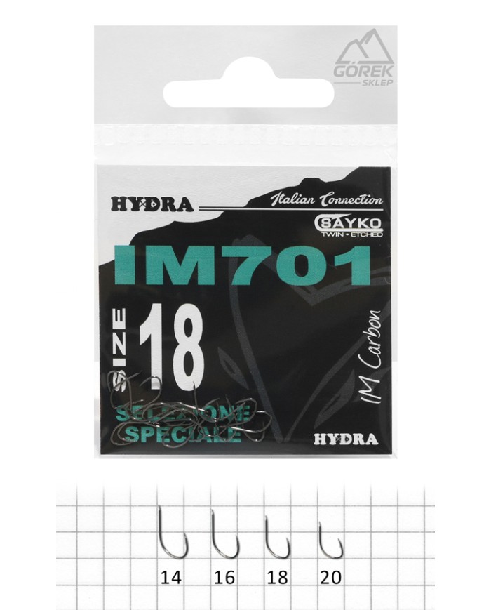 Haczyki HYDRA IM701 - 20 sztuk - Rozmiar 16