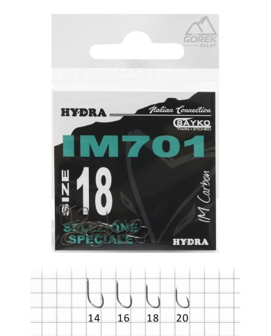 Haczyki HYDRA IM701 - 20 sztuk - Rozmiar 18