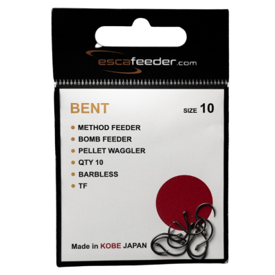 Haczyki Esca Feeder Bent - rozmiar 10 - bezzadziorowe