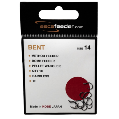 Haczyki Esca Feeder Bent - rozmiar 14 - bezzadziorowe