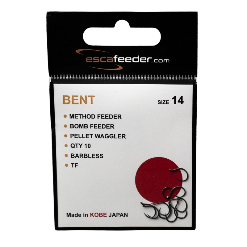 Haczyki Esca Feeder Bent - rozmiar 14 - bezzadziorowe
